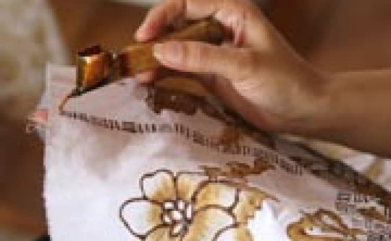 Visite d'une fabrique de batiks