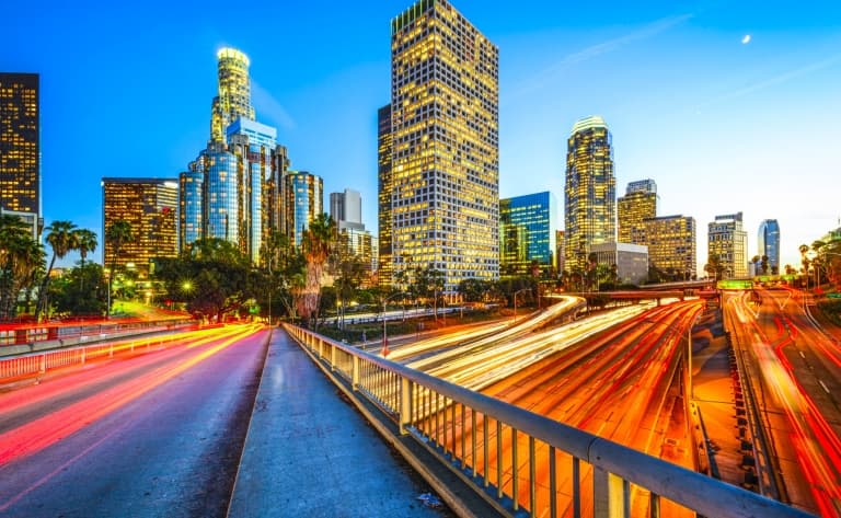 City Tour de Los Angeles de nuit