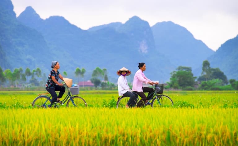 La campagne à bicyclette